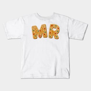 MR Gingerbread Letters Matching Gift for Couples Kids T-Shirt